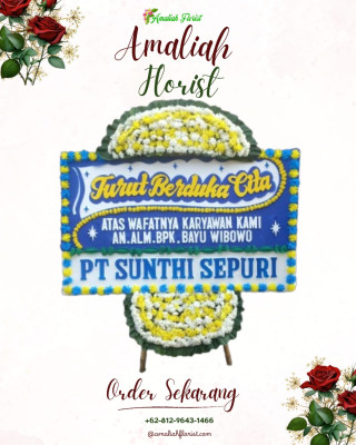 Papan Bunga Duka di Dolo Barat